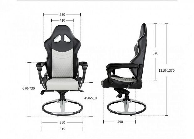 Игровое кресло DXRACER E-sports Lounge Chair Set (Grey/Серый) - 4