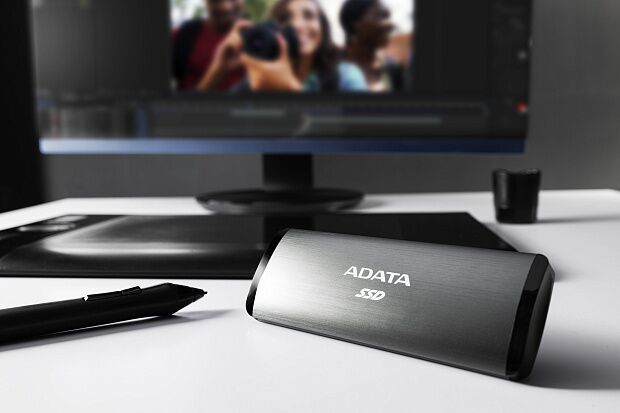 Твердотельный накопитель ADATA External SSD SE760, 2048GB, Type-C, USB 3.2 Gen2, R/W 1000/800 MB/s, 122x44x14mm, Black - 6