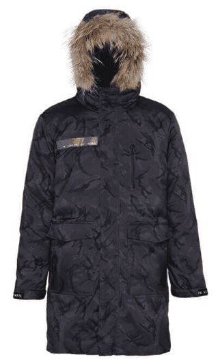 Куртка F.Mate Trendy Camouflage Mid-Length Two Down Jacket (Black/Черный) - 1