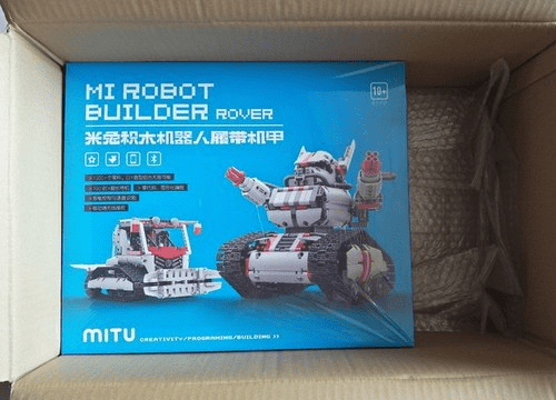 Дизайн коробки конструктора Xiaomi Mi Bunny MITU Block Robot Machine Armor