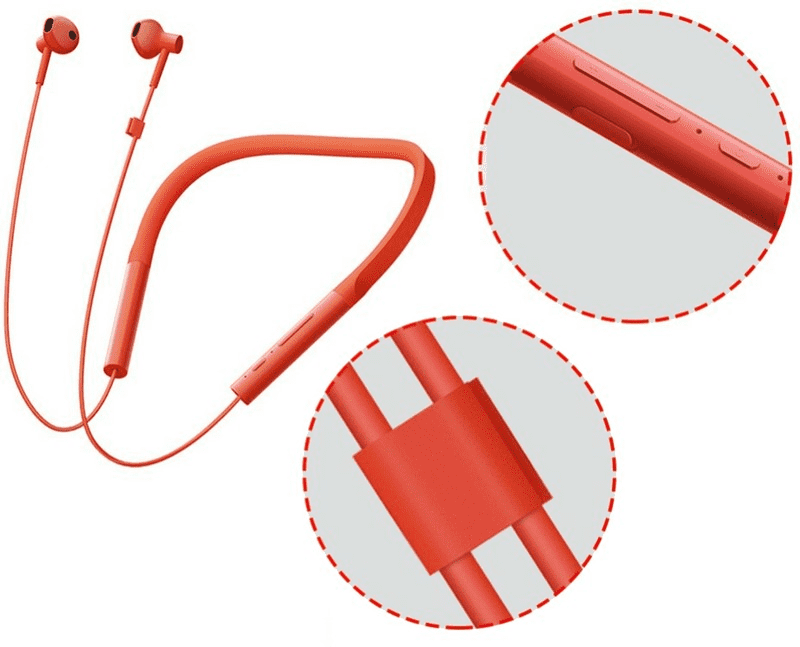Элементы наушников Xiaomi Bluetooth Collar Walkar Headphones Youth Edition